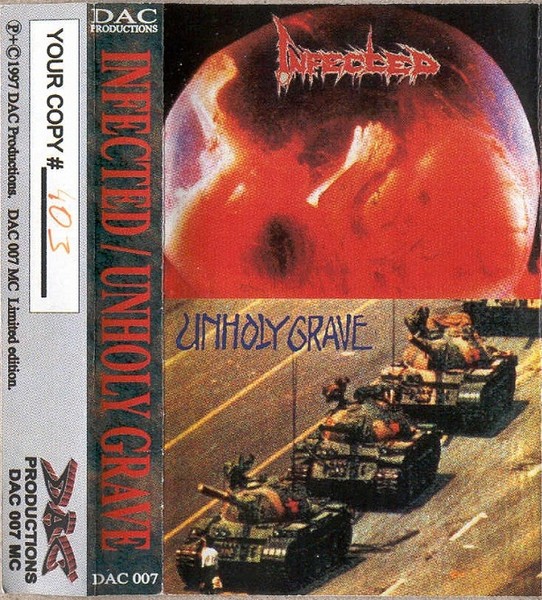 Unholy Grave – Infected / Unholy Grave (2022) Cassette